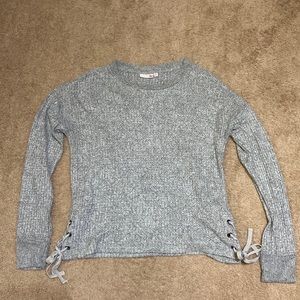 SO side tie sweater, size medium